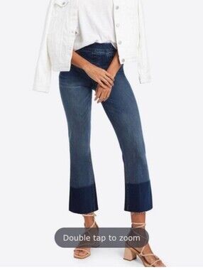 Spanx Cropped Flare Jeans Size L (10-12) Like New